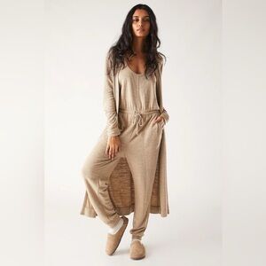 Free People Beach Bicoastal Jumpsuit and Cardigan